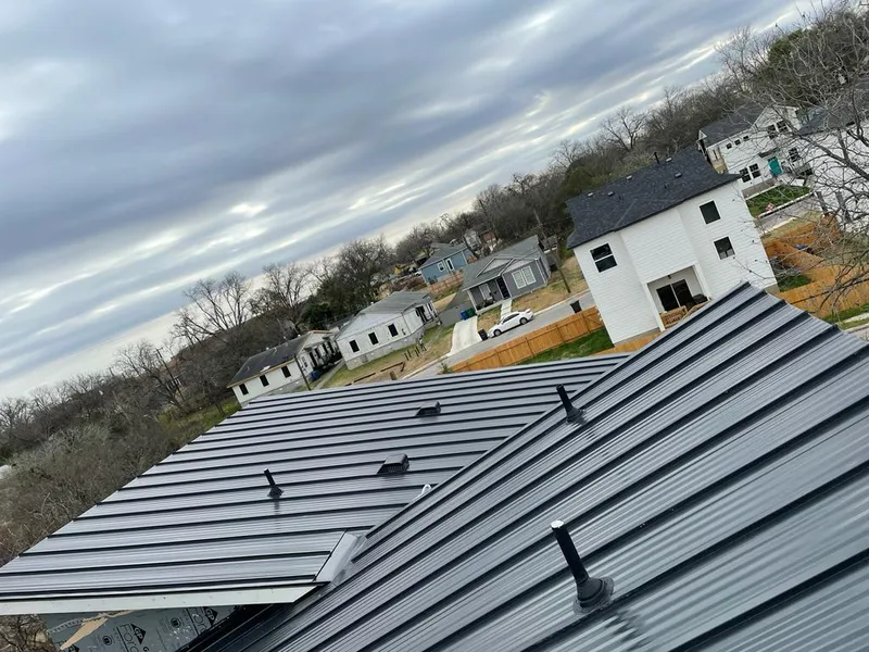 Standing seam metal roof panels with vents for Skylight Repair in Crawfordsville